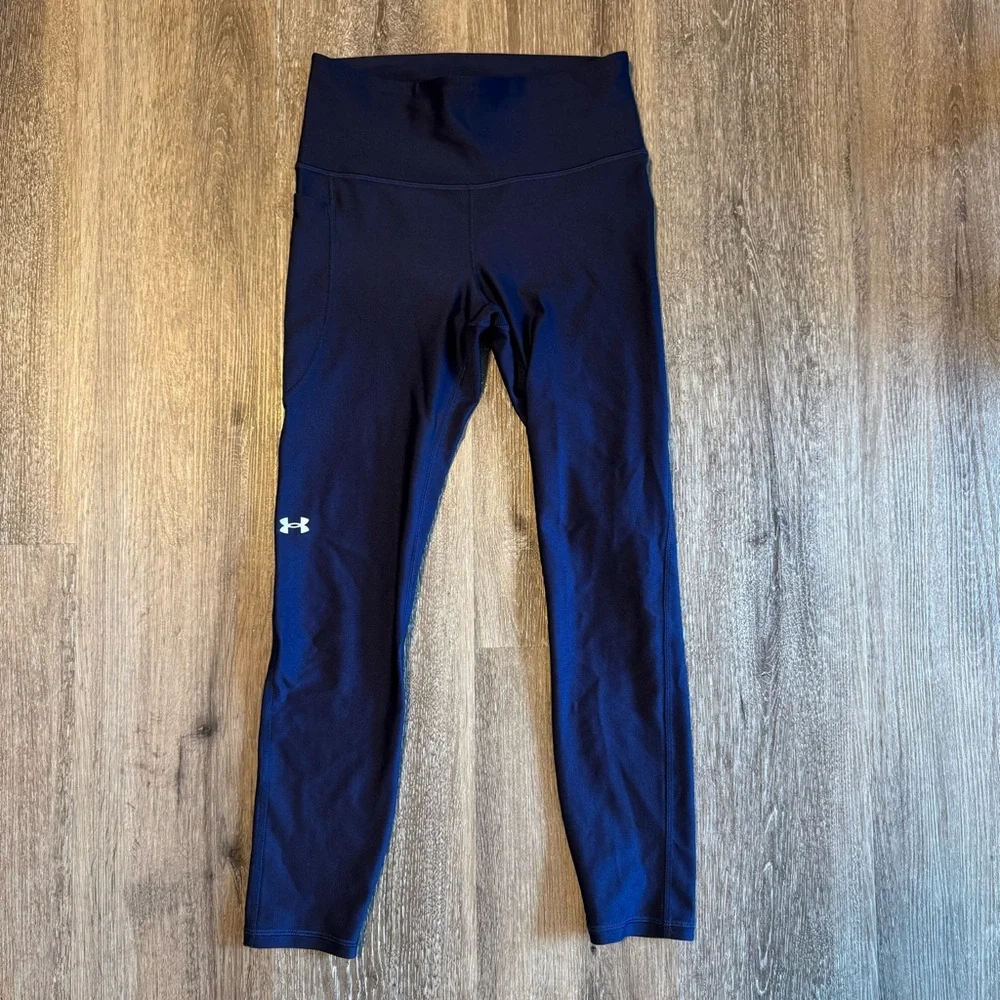 Under Armour Women’s Navy Compression Leggings - Picture 1 of 5